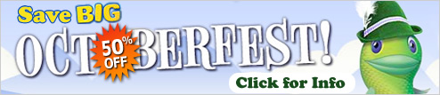 Big Fish Octoberfest 50% Off Sale!
