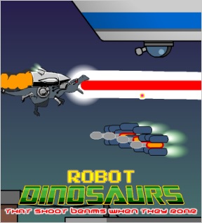 Robot Dinosaurs that Shoot Beams When they Roar