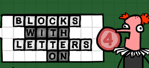Blocks With Letters On 4