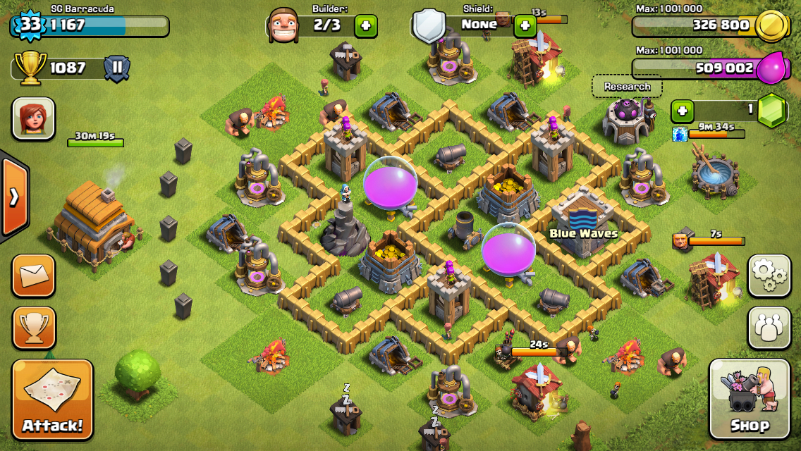 Town Hall Level 6.