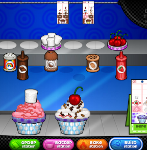 PAPA'S CUPCAKERIA jogo online gratuito em