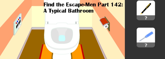 Find the Escape-Men Part 142: A Typical Bathroom