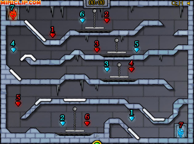 Miniclip Ice Temple [FireBoy & WaterGirl] Level 15 Guide 