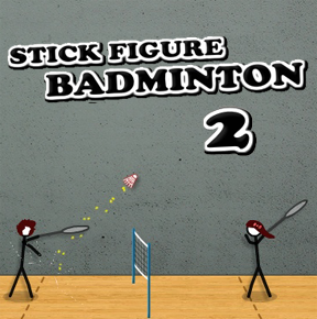 Stick figure Badminton 2