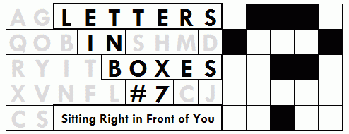 Letters in Boxes #7
