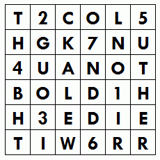 Letters in Boxes #17 - Puzzle 1