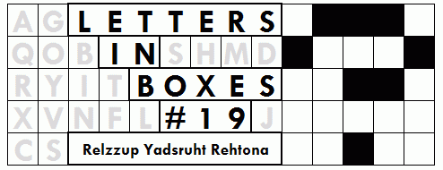 Letters in Boxes #19