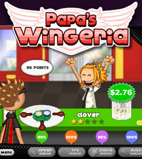 Papa's Wingeria - the perfect free game for foodies