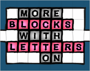 More Blocks With Letters On