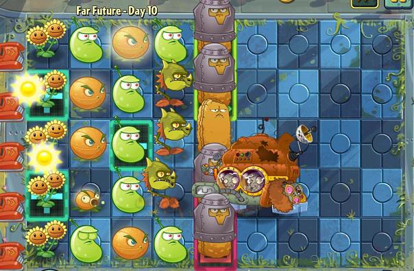 twin sunflower plants vs zombies