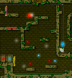 Play Fireboy and Watergirl 1: The Forest Temple online on Agame