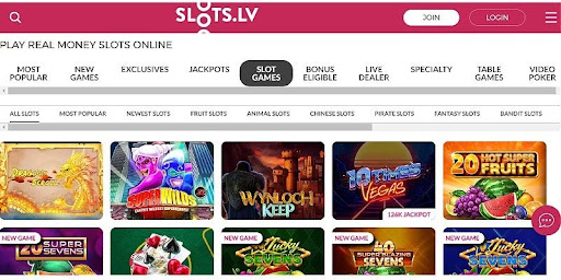 Slots.lv online gambling site
