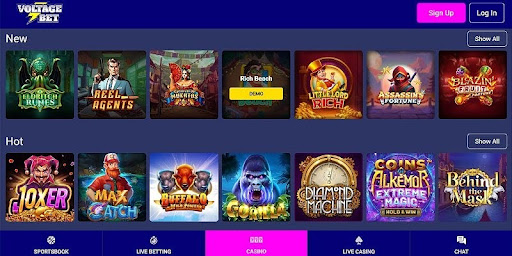 VoltageBet online gambling site